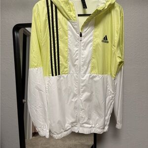Adidas Axis Yellow and White Windbreaker Jacket